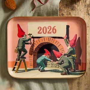 NEW! Anthropologie Terrain 2026 PRINTED ARCHIVAL TRAY, SMALL